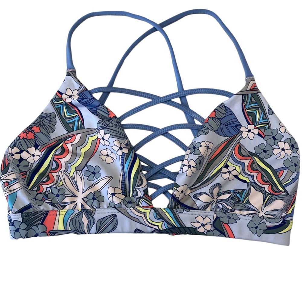 Victoria’s Secret Blue Floral Victoria Sports Bra